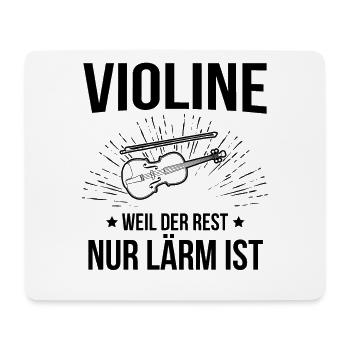 Geige Violine Geiger Violinist - Mousepad (Querformat) - Weiß - Vorne
