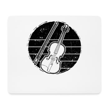Violon Violoniste Violoniste - Tapis de souris (format paysage) - blanc - Devant