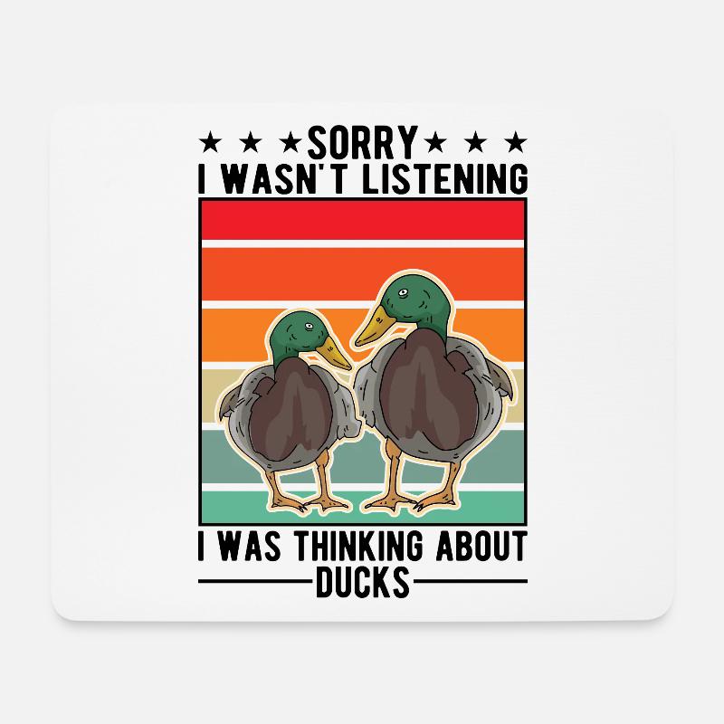Enten Liebhaber Geschenk Entenzüchter - Mousepad (Querformat) - Weiß