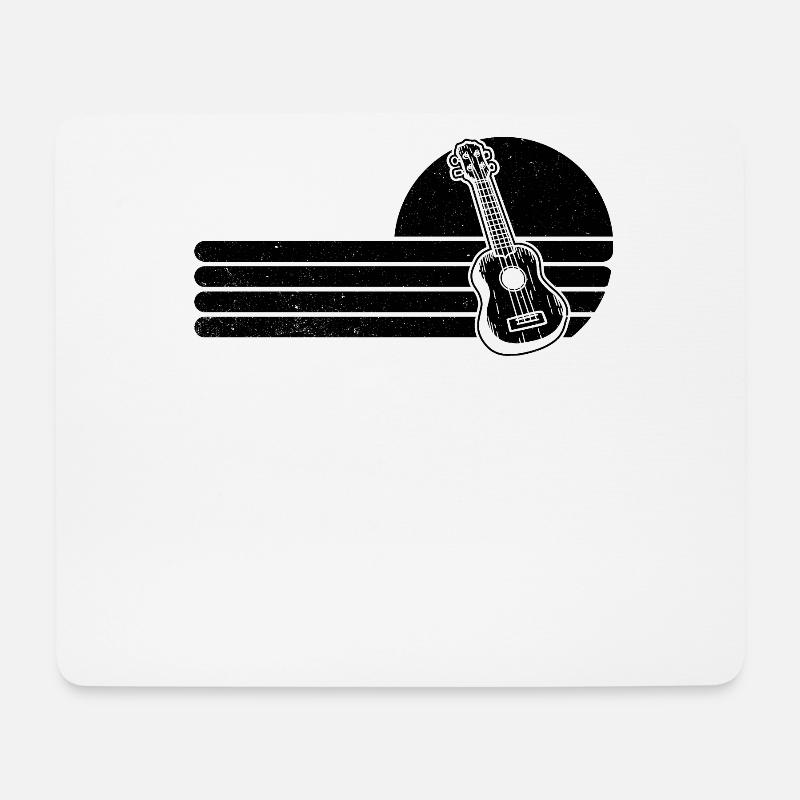 Ukulele Ukulele-Spieler Ukulelist - Mousepad (Querformat) - Weiß