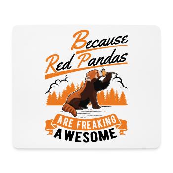 Red Panda Cadeau Panda Rouge - Tapis de souris (format paysage) - blanc - Devant