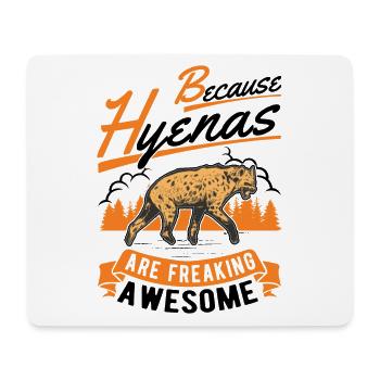 Hyäne Geschenk Erdwolf Hyena - Mousepad (Querformat) - Weiß - Vorne