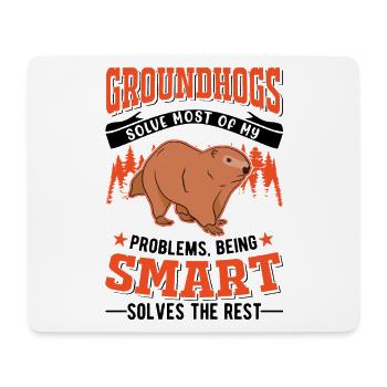 Marmot Groundhog Day Forest Marmot - Mouse Pad (horizontal) - white - Front