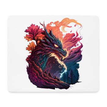 Asian dragon - Mouse Pad (horizontal) - white - Front