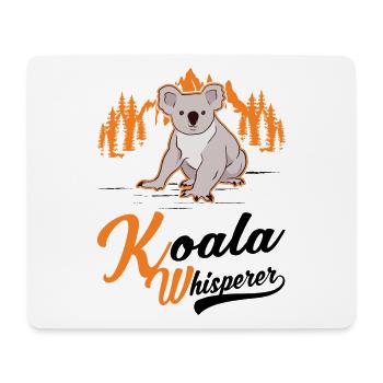 Koala Flüsterer Koalabär - Mousepad (Querformat) - Weiß - Vorne