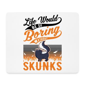 Stinktier Geschenk - Mousepad (Querformat) - Weiß - Vorne