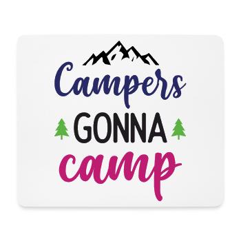 Camper auf dem Weg zum Camp - Mousepad (Querformat) - Weiß - Vorne