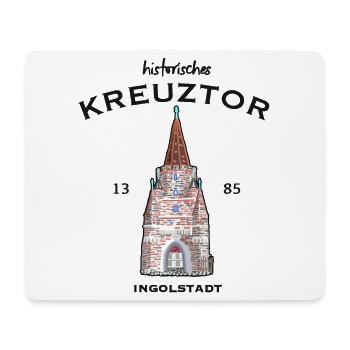 Ingolstadt, kultiges Kreuztor, Bayern - Mousepad (Querformat) - Weiß - Vorne