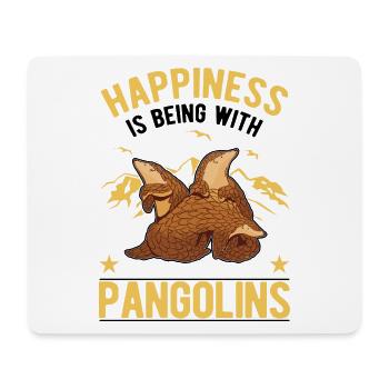 Pangolin Glück Schuppentier - Mousepad (Querformat) - Weiß - Vorne