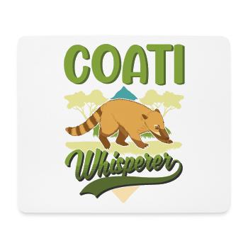 Coati Whisperer Proboscis Bear Coati - Tapis de souris (format paysage) - blanc - Devant