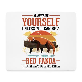 Roter Panda Geschenk Red Panda - Mousepad (Querformat) - Weiß - Vorne