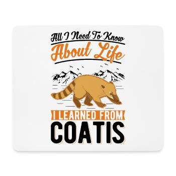 Coati Gift Proboscis Bear Coati - Mouse Pad (horizontal) - white - Front