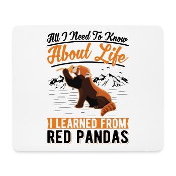 Cadeau Red Panda - Tapis de souris (format paysage) - blanc - Devant