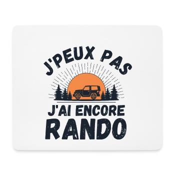 J ai une randonnée 2 - Tapis de souris (format paysage) - blanc - Devant
