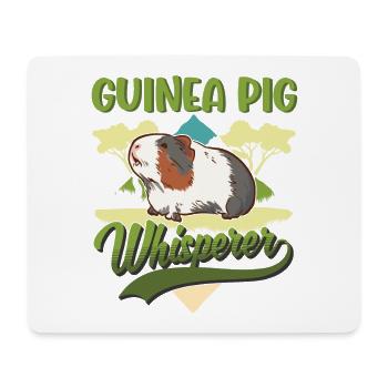 Chuchoteur de cochon d’Inde - Tapis de souris (format paysage) - blanc - Devant
