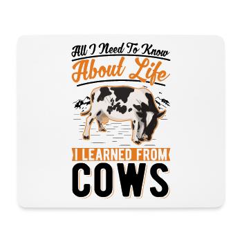 Cow Gift Cattle Breeder Farmer - Tapis de souris (format paysage) - blanc - Devant