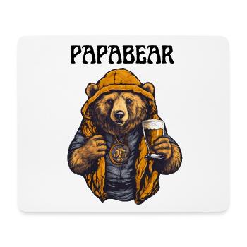 Papa Bear fier Papa papa fier papa - Tapis de souris (format paysage) - blanc - Devant