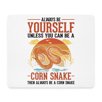 Kornnatter Geschenk Corn Snake - Mousepad (Querformat) - Weiß - Vorne