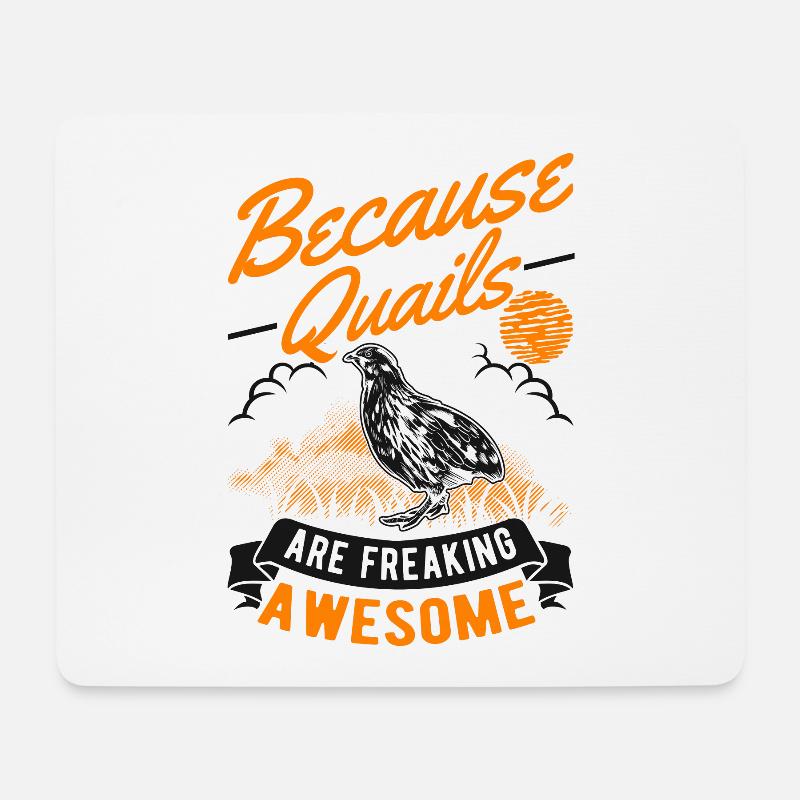 Wachtelzüchter Geschenk Wachtel - Mousepad (Querformat) - Weiß