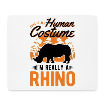 Rhinoceros Costume Halloween - Mouse Pad (horizontal) - white - Front