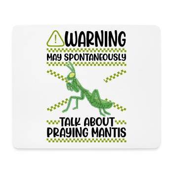 Gottesanbeterin Mantis Fangschrecke - Mousepad (Querformat) - Weiß - Vorne