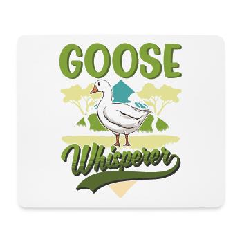 Geese Whisperer Gift Goose Breeder Goose - Mouse Pad (horizontal) - white - Front