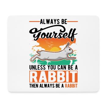 Rabbit Bunny Rabbit Rabbit - Mouse Pad (horizontal) - white - Front