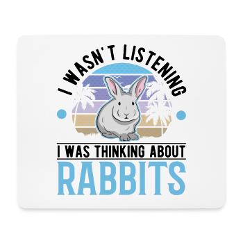 Rabbit Bunny Rabbit Rabbit - Mouse Pad (horizontal) - white - Front