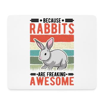 Kaninchen Geschenk Häschen Hase Kaninchen - Mousepad (Querformat) - Weiß - Vorne