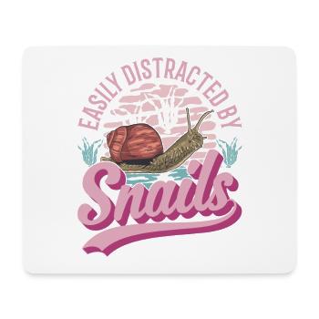 Escargot Cadeau Vignoble Escargot - Tapis de souris (format paysage) - blanc - Devant