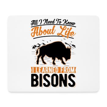 Buffalo Gift Water Buffalo Bison - Mouse Pad (horizontal) - white - Front