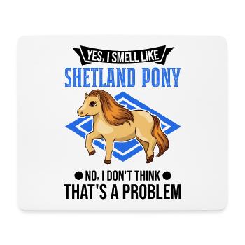 Shetland Pony Geruch Geschenk Shetty - Mousepad (Querformat) - Weiß - Vorne