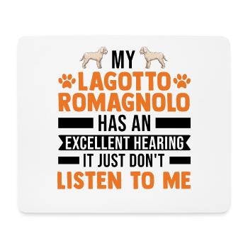 Lagotto Romagnolo Wasserhund - Mousepad (Querformat) - Weiß - Vorne
