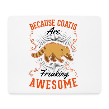 Coati Gift Proboscis Bear Coati - Mouse Pad (horizontal) - white - Front