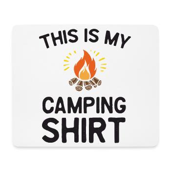 Ceci est ma chemise de camping - Tapis de souris (format paysage) - blanc - Devant