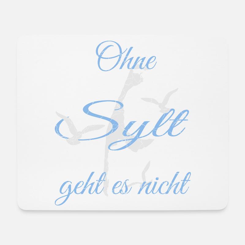 Sylt Motiv - Mousepad (Querformat) - Weiß