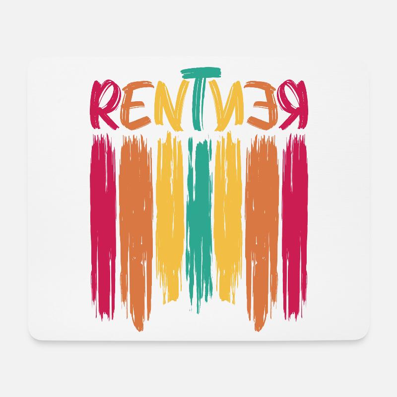 Rentner - Mousepad (Querformat) - Weiß