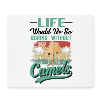 Camel Gift Dromedary Camel Large Camel - Mouse Pad (horizontal) - white - Front