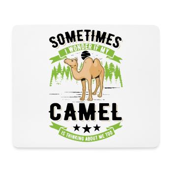 Kamel Geschenk Dromedar Camel Großkamel - Mousepad (Querformat) - Weiß - Vorne