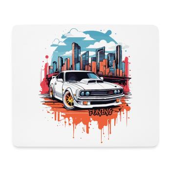 Tuning Voiture, Sport Automobile - Tapis de souris (format paysage) - blanc - Devant