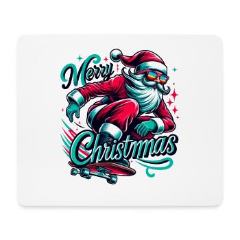 Joyeux Noël Père Noël - Tapis de souris (format paysage) - blanc - Devant