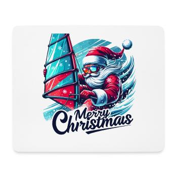 Joyeux Noël Père Noël - Tapis de souris (format paysage) - blanc - Devant