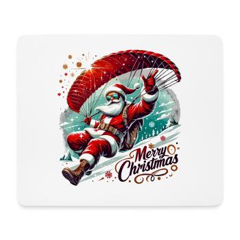 Joyeux Noël Père Noël - Tapis de souris (format paysage) - blanc - Devant