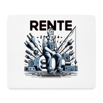 Rente Pensionist Pensionierung 2024 Mann & Frau - Mousepad (Querformat) - Weiß - Vorne