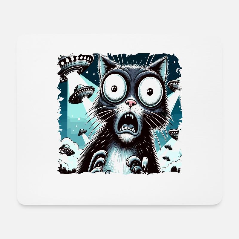 Funny Alien Alien Believe - Mouse Pad (horizontal) - white