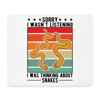 Schlangen Besitzer Kornnatter Natter - Mousepad (Querformat) - Weiß - Vorne