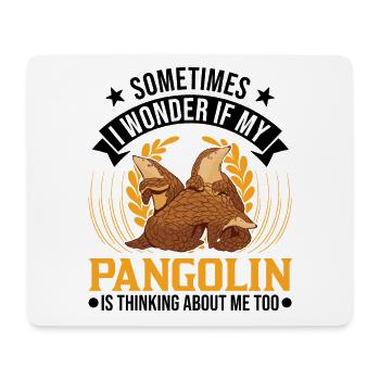 Pangolin Geschenk Schuppentier - Mousepad (Querformat) - Weiß - Vorne