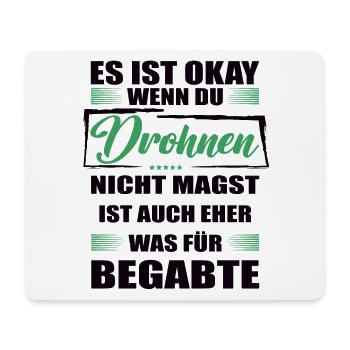 Drohnen Lustiger Spruch für Mann & Frau - Mousepad (Querformat) - Weiß - Vorne