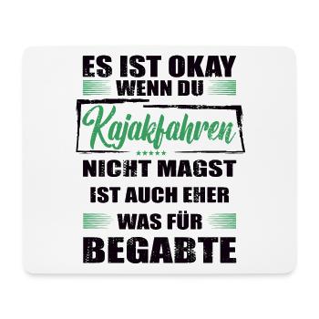 Kajakfahren Lustiger Spruch für Mann & Frau - Mousepad (Querformat) - Weiß - Vorne