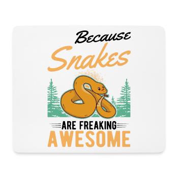Schlangen Besitzer Schlangenliebhaber - Mousepad (Querformat) - Weiß - Vorne